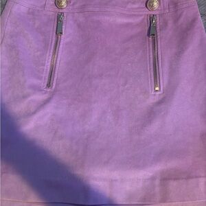 Express Lavender Mini Skirt with Zipper Details